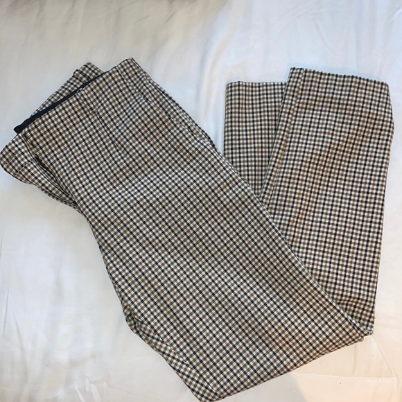 Mango Plaid Pants Size 4 - Picture 2 of 7